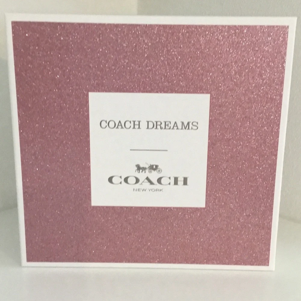 Coach Pink Glitter Gift Box with Logo